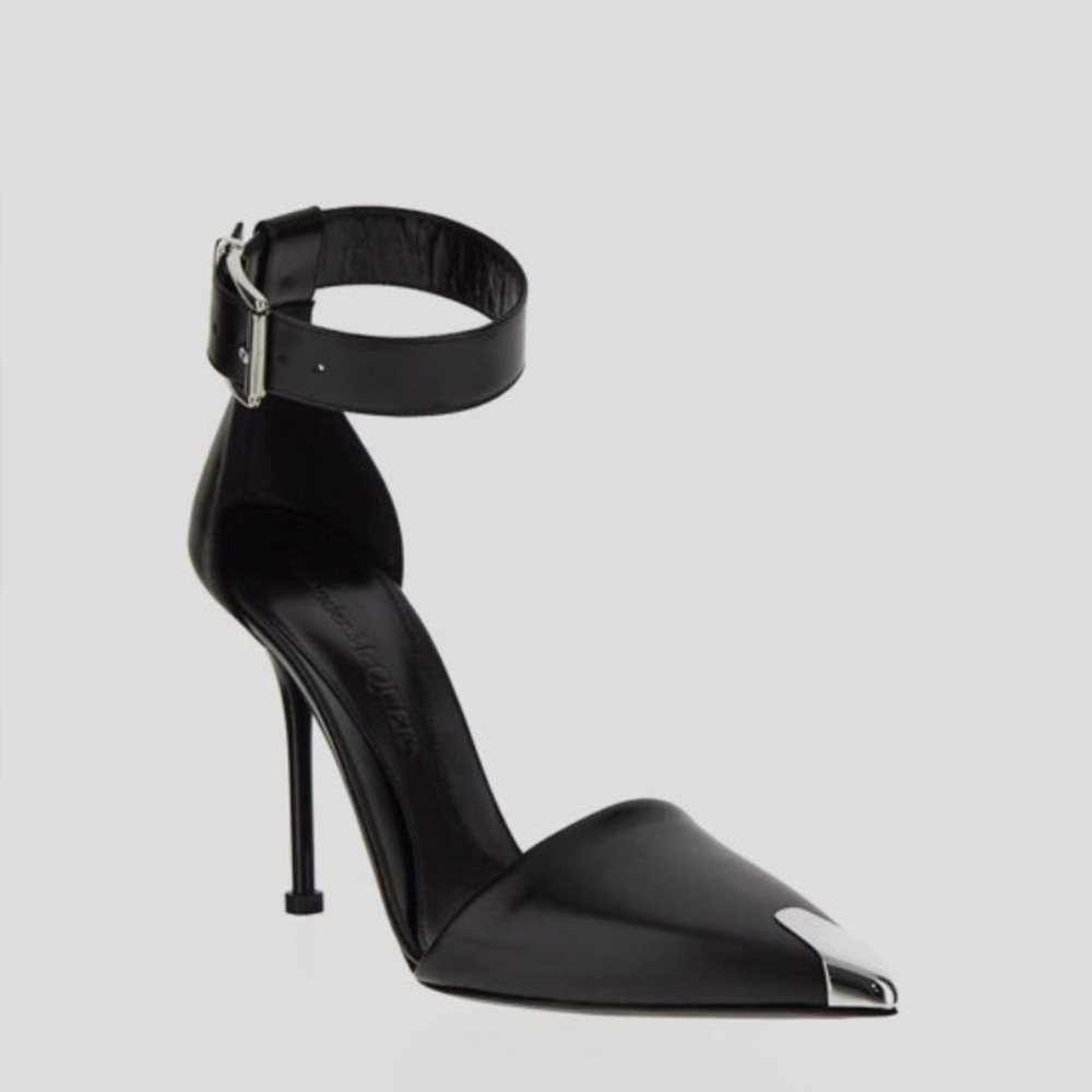 Alexandre MCQUEEN Ankle Strap Heels, size 41 EU, 11 US( fits small )